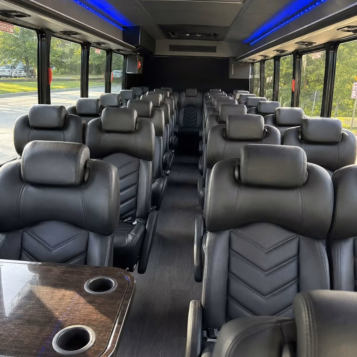 28 passenger minibus inside