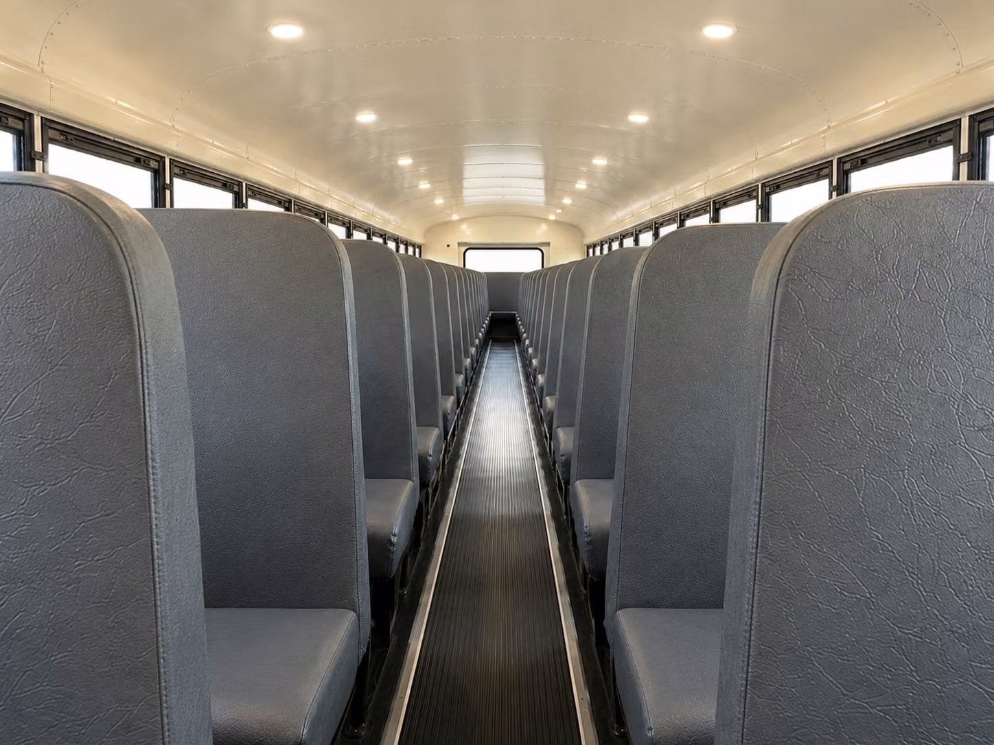 school bus inside