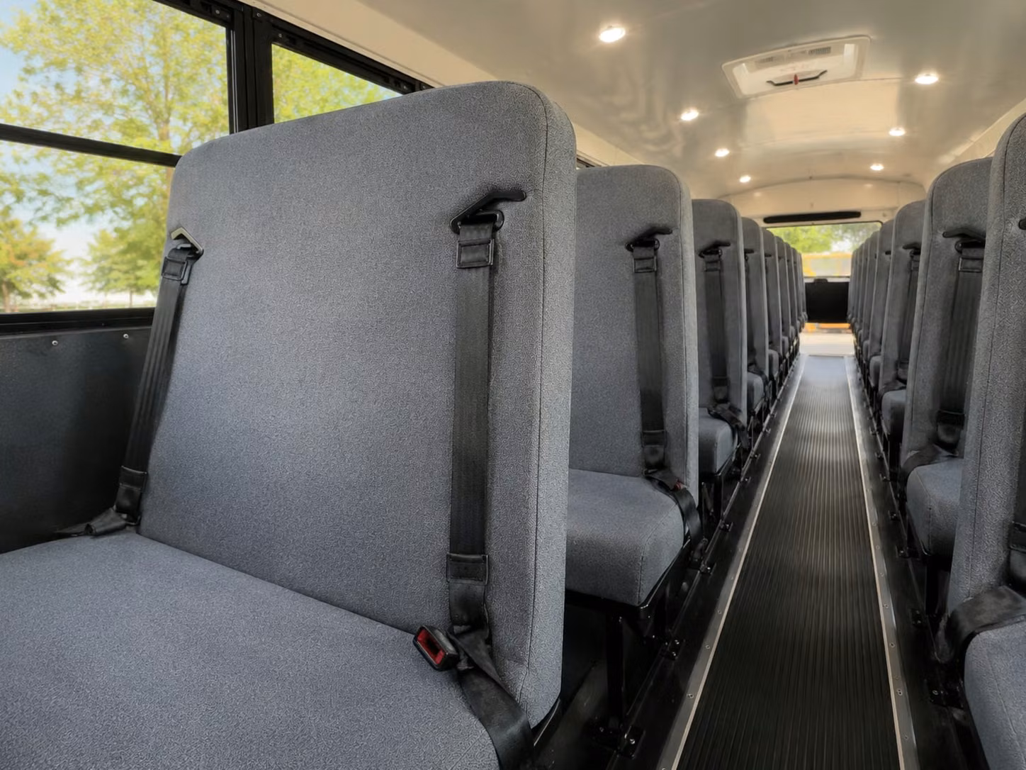 school bus interior