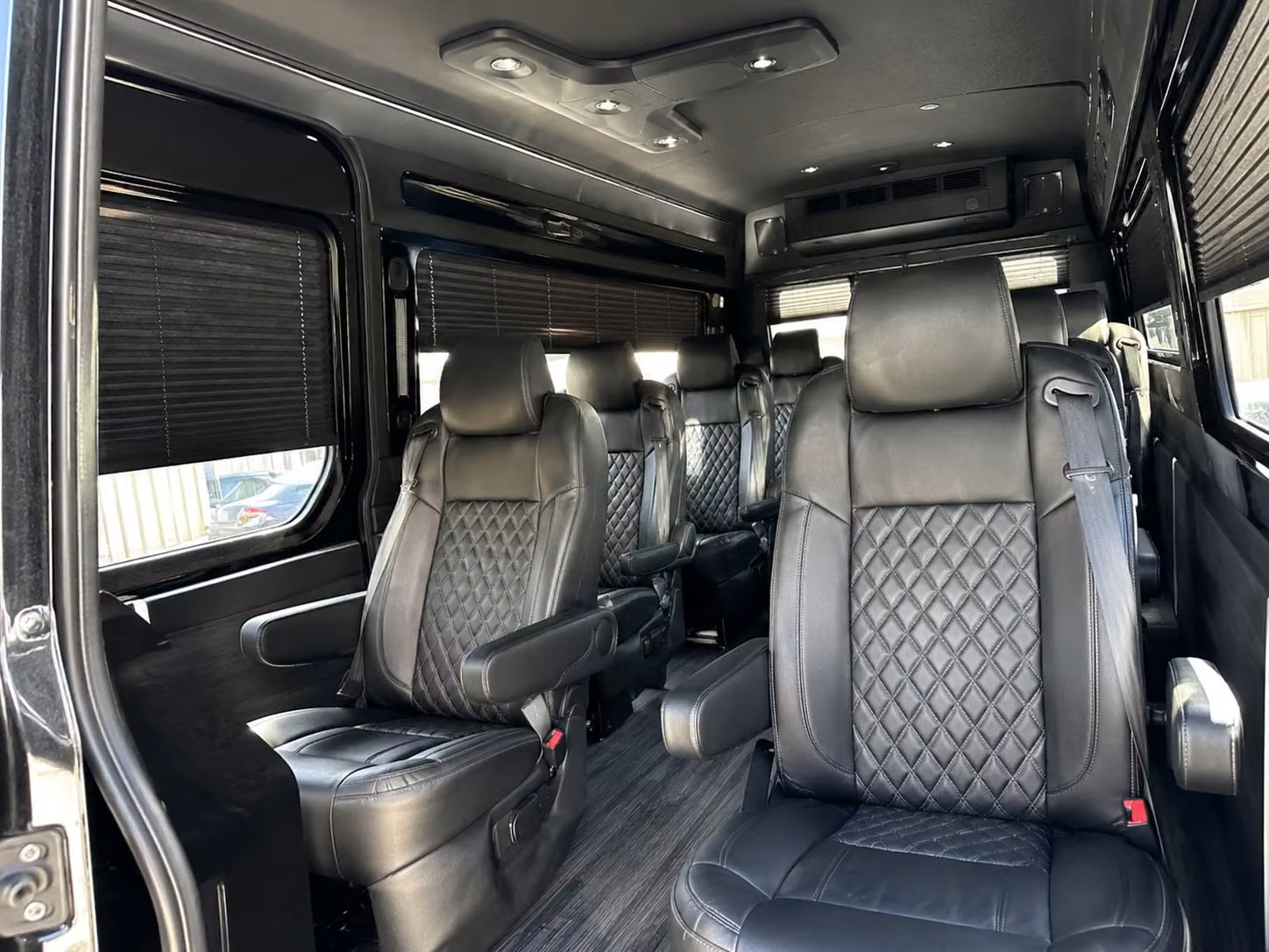 sprinter van with driver inside